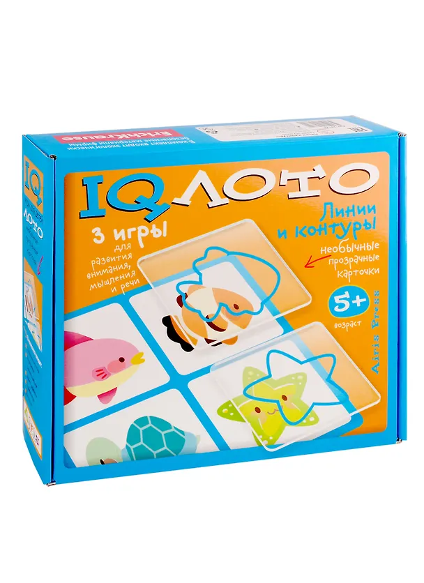IQ лото Линии и контуры (5+) (26124) (коробка) 2786001 — 1