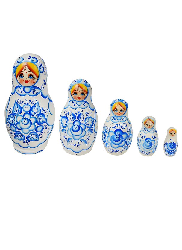 Матрешка 5 предм. расписная авторская №37, арт. С-238 (585) 2554905 — 1