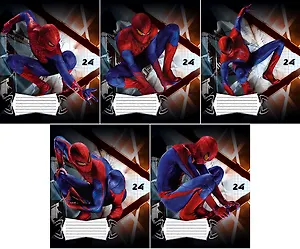 Тетрадь в линейку Disney, Spiderman, 24 листа, в ассортименте