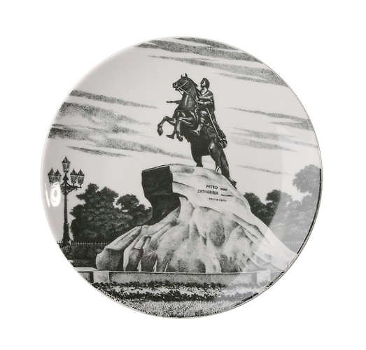 ИФЗ Тарелка Серия Эллипс "Медный всадник" d=19,5см фарфор 80.04531.00.1 309718 — 1