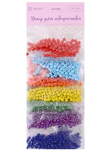 Бисер круглый размер 6/0 "Яркие цвета", 7 цветов х 10 грамм