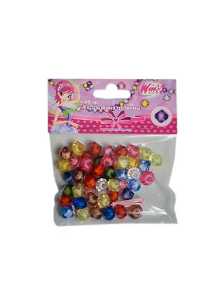 Набор для изготов. бус Украшения от Техны пластик кристаллы (MU80096-b/WH) (WINX Club) (упаковка) 2393460