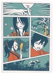 Записная книжка А6 32л кл. "Аниме страничка манги ", тонир. внутр. блок, сшивка