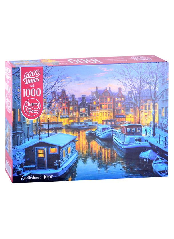 Пазл «Амстердам ночью» 1000 элементов, Cherry Pazzl 2881491 — 1