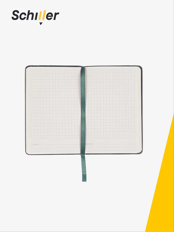 Записная книжка «Universal» А6-, 70 листов в клетку, зеленая, сшивка, Schiller 3096137 — 3