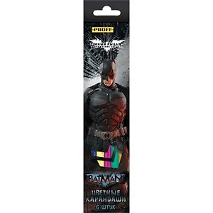 Карандаши цветные 06цв "Бэтмен" к/к, Proff