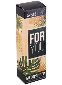 Мезороллер массажер для лица For you (металл, пластик) (5х4х15) (1 мм 540 игл)