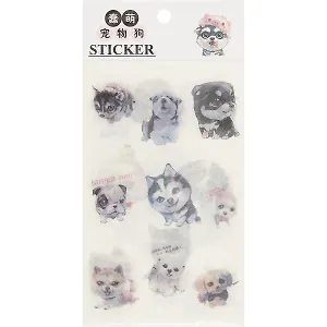 Наклейки 19х10см Doggy, 6 листов