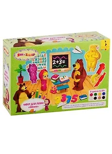 Набор для лепки ТМ Lets Play "Маша и Медведь" Школа" 24 см 35092