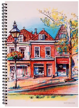 Тетрадь в клетку Listoff, Cozy streets, А4, 96 листов 2973334