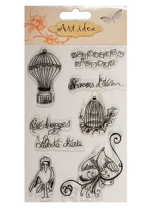 Набор для творчества, Штампы силиконовые 10*15см, цветы 2545922