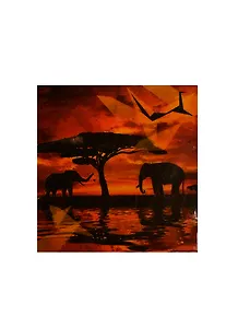 Салфетки д/декупажа 2-сл. Дизайн Африка (1001212) (33х33см) (20шт) (упаковка)