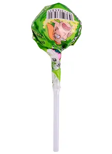 Карамель на палочке с жевательной резинкой (c тату красящая язык) РИК И МОРТИ 18г.