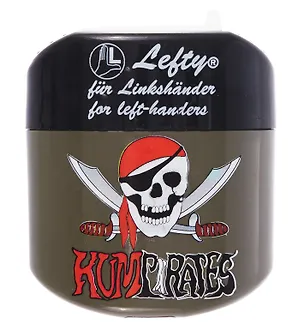 Точилка «Lefty Pirat», 2 отверстия, Kum, для левшей, с контейнером 304296