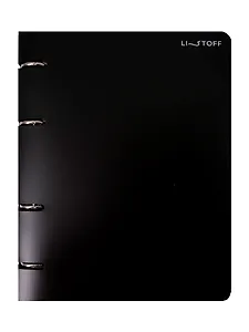 Тетрадь 80 листов, клетка, "Onyx" на кольцах