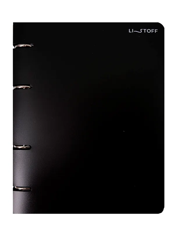 Тетрадь на кольцах «Onyx» 80 листов в клетку, сменный блок - Listoff 3090740 — 1