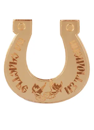 ГС Магнит Тюмень Подкова зеркальный золото (акрил) (7,5см) 2643108