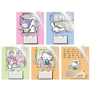 Тетрадь 18 листов, линейка, "HK and Friends", в ассортименте 3100907