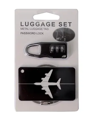 Travel набор Бирка и замочек для багажа (черный) (12-travel22-B6) 3104730