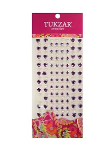 Набор для творчества, Tukzar, Наклейки-стразы акриловые Сердечки стразы+жемчуг 10*24см