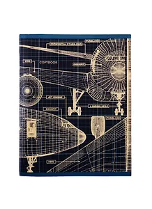 Тетрадь в клетку Unnika, "Самолеты (чертеж)", 48 листов, в ассортименте