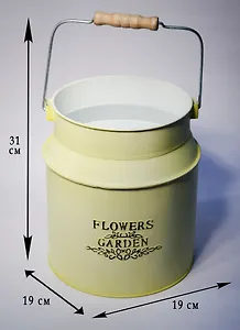 Кашпо Бидон декоративное (19х31х19) металл (7406)