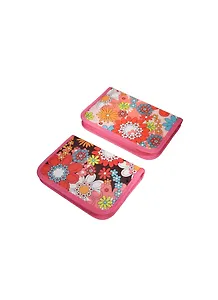 Пенал школьный 1 отделение "Цветы ", ткань, ассорти