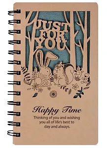 Блокнот с вырубкой Лесные звери с пожеланиями (176стр) (11х18)