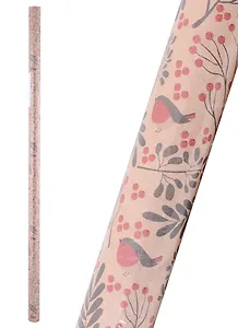 Бумага упаковочная 70*100см "Снигири" крафт, инд.уп.