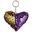 Брелок с пайетками Сердце (текстиль) — 2689286 — 1