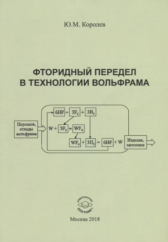 Книга Фторидный передел в технологии вольфрама. Монография (Юрий Королев) — 1