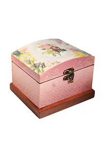 Шкатулка с замком МДФ Роза (16*12*12) (40149)