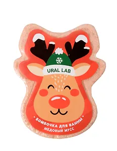 Бомбочка для ванны Оленёнок (Медовый мусс) (Ural Lab) (130г) (10528189)