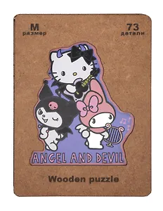 Пазл  фигурный 73дет. Sanrio Angels& (8+) (дерев. коробка)