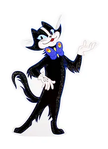 Плакат вырубной А4 "Кот из мультфильма Бременские музыканты"