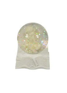 Фигурка декоративная снежный шар Ангел и книга (5,2х4,5х6,5) (36682)