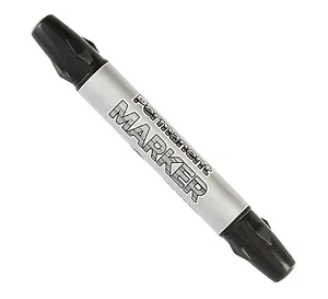 Маркер перманентный Forofis, двухсторонний черный