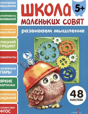Книга Развиваем мышление. 48 наклеек (Лариса Маврина)