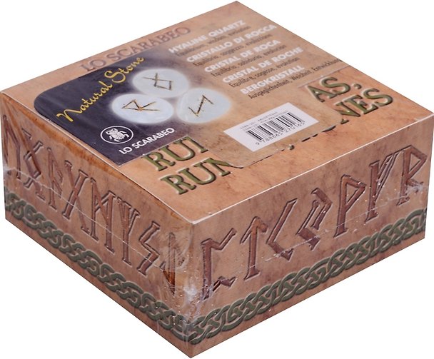 Книга Таро Аввалон, Руны из геалинового кварца в коробочке () — 1