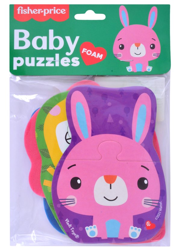 Мягкие пазлы Baby puzzle Fisher-Price "Овечка" 4 картинки, 13 эл. 2879623 — 1