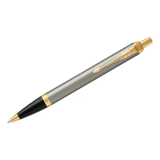 Ручка подарочная шариковая синяя, IM Brushed Metal GT, Parker 243005 — 9