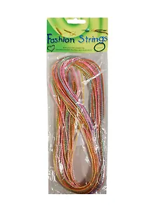 Набор трубочек для плетения разноцв. прозрач. (514694) (20 шт.) (1м) (Fashion Strings) (упаковка)