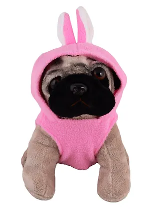 Игрушка мягкая Мопс в одежде, в ассортименте, 20 см 2688486