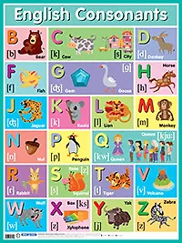 Английские согласные звуки. English Consonants. Наглядное пособие