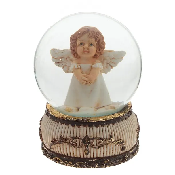 Фигурка декоративная в стеклянном шаре Ангел, 3 варианта (6,5 см) 3126901 — 2