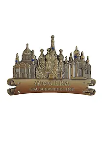 Магнит Москва Храм Христа Спасителя ХВБ Благовещенский собор (металл цв.бронза) (027-1BR-19K35)