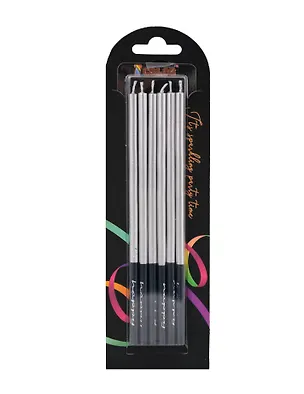 Набор свечей для торта Silver (серебро) (6шт) (15см) (12-7color-candle_12) 3106236