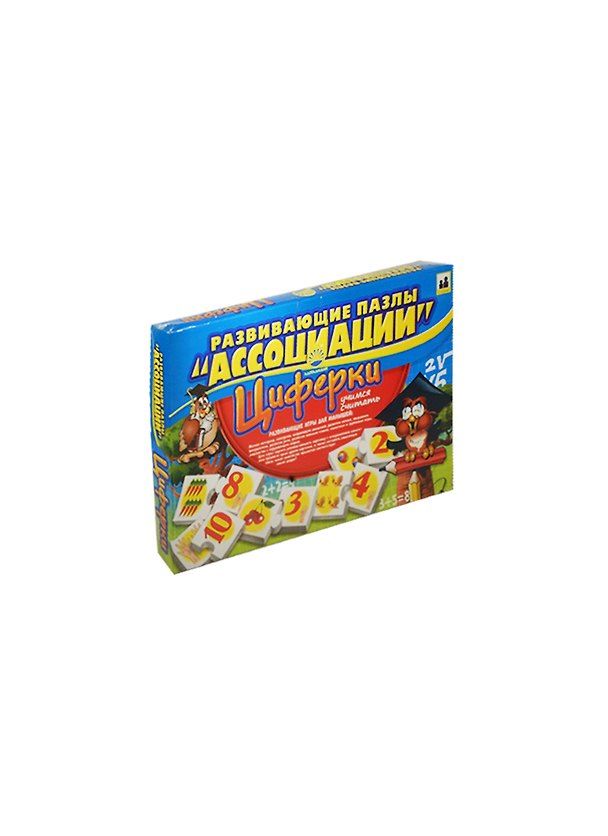 Пазлы развивающие Ассоциации-4 Циферки (06464) (3-6 лет) (коробка) 2478601 — 1