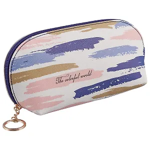 Косметичка Акварельные полоски(PU)(11х23)(ПВХ бокс)