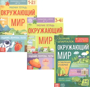 Обучающий набор «Окружающий мир» (комплект из 3 книг)